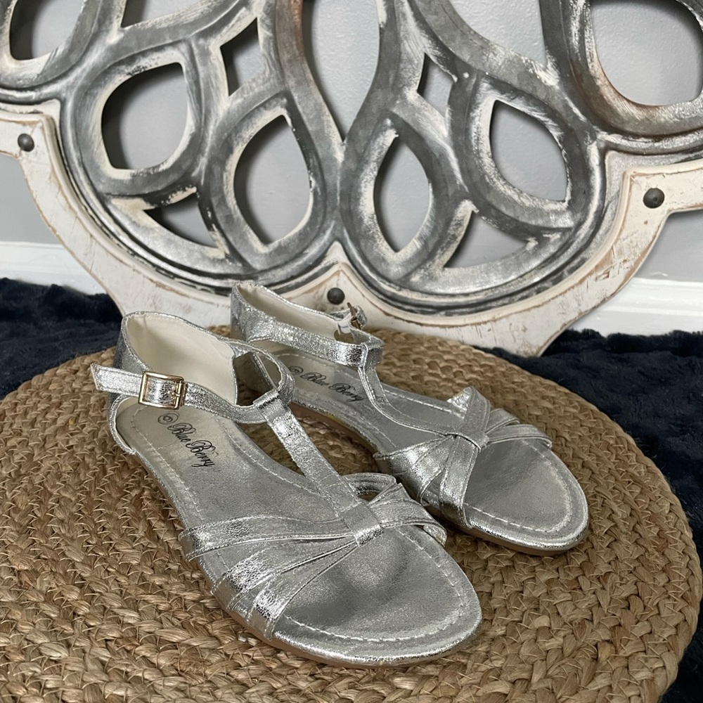 Silver Metallic Sandals